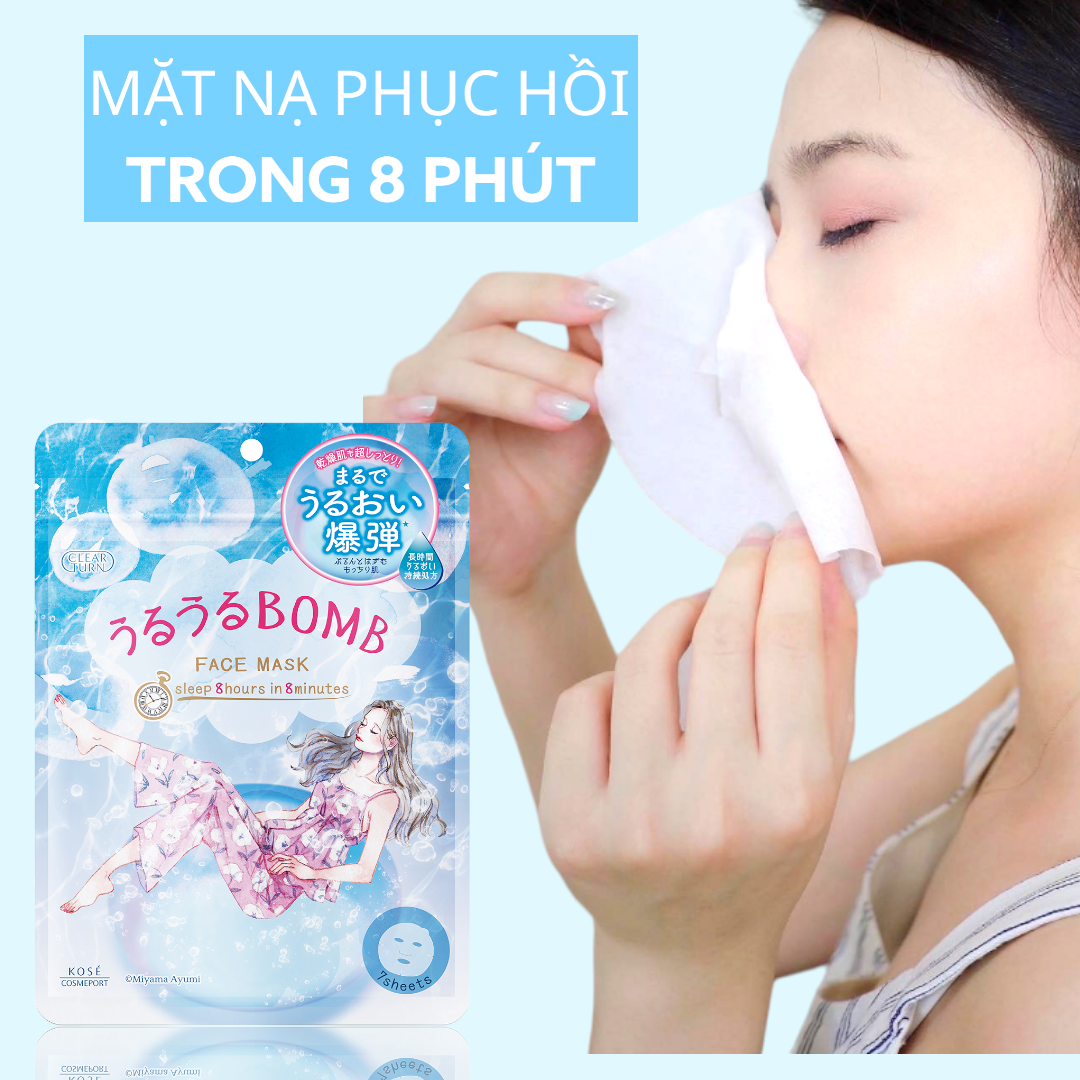 Mặt nạ dưỡng ẩm cấp tốc Clear Turn Kosé