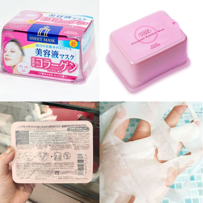 Mặt nạ dưỡng da tinh chất Collagen Clear Turn Kosé