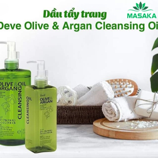 DẦU TẨY TRANG CHIẾT XUẤT DẦU OLIVE & ARGAN DEVE 200 ML