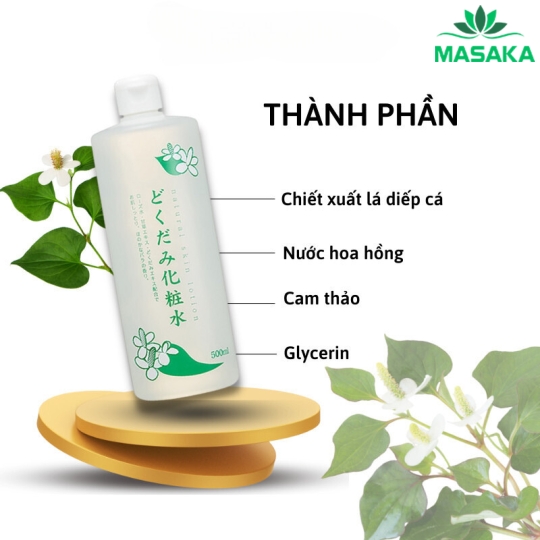 NƯỚC DƯỠNG DA CHIẾT XUẤT DIẾP CÁ DOKUDAMI (CHAI 500ML)