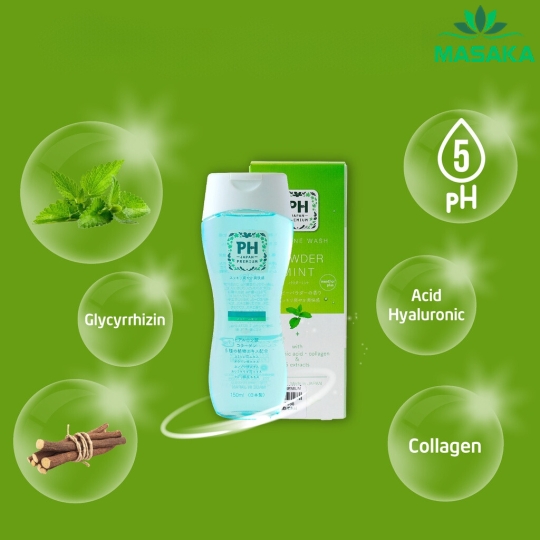 DUNG DỊCH VỆ SINH PH JAPAN PREMIUM HƯƠNG BẠC HÀ  