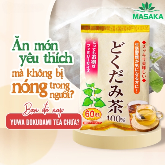 TRÀ DIẾP CÁ YUWA (YUWA DOKUDAMI TEA 100%)
