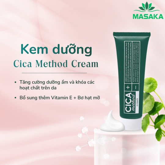 KEM DƯỠNG ẨM, NGĂN NGỪA MỤN & PHỤC HỒI TỔN THƯƠNG DA DO MỤN CICA METHOD (50G)
