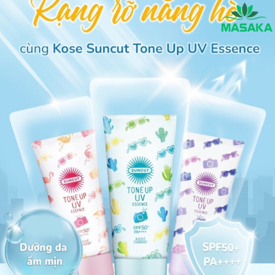 TINH CHẤT CHỐNG NẮNG NÂNG TONE TRẮNG HỒNG TỰ NHIÊN SUNCUT