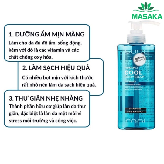 SỮA TẮM BẠC HÀ MÁT LẠNH PHARMAACT (550ML)