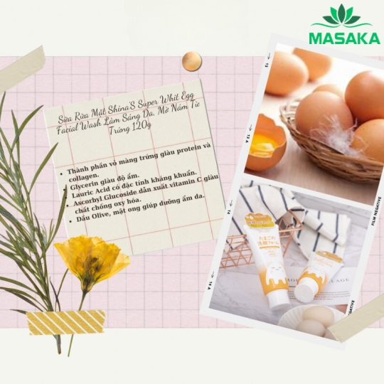 SỮA RỬA MẶT SUPER WHITE EGG FACIAL WASH