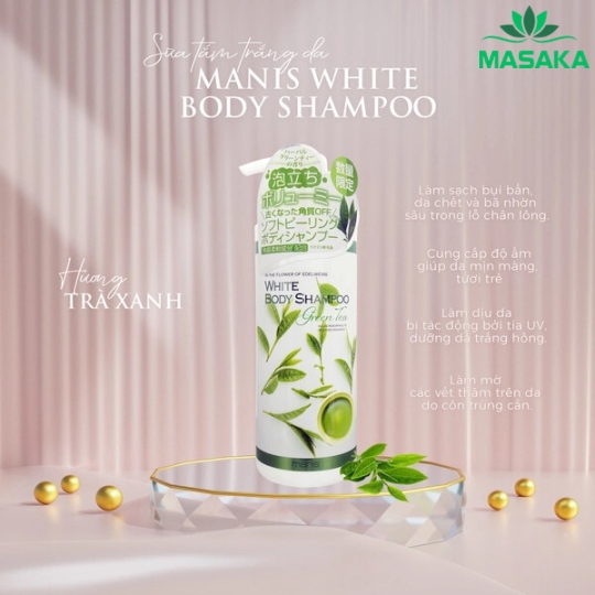 SỮA TẮM TRẮNG DA MANIS (HƯƠNG TRÀ XANH)