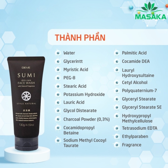 SỮA RỬA MẶT THAN HOẠT TÍNH DEVE