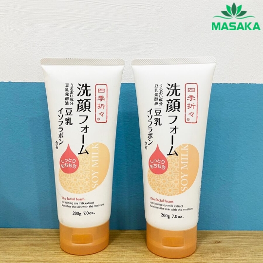 SỮA RỬA MẶT TINH CHẤT SỮA ĐẬU NÀNH SHIKIORIORI (TUÝP 200G)