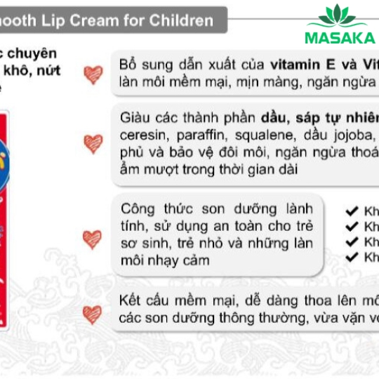 SON DƯỠNG LÀNH TÍNH DÀNH CHO MÔI NHẠY CẢM VÀ TRẺ EM OMI MENTURM