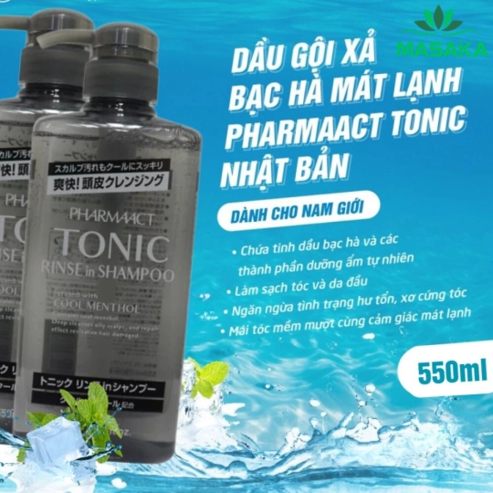 DẦU GỘI, XẢ BẠC HÀ MÁT LẠNH PHARMAACT