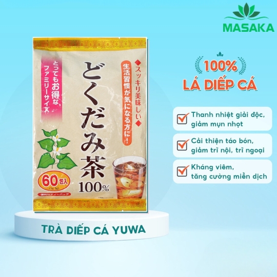 TRÀ DIẾP CÁ YUWA (YUWA DOKUDAMI TEA 100%)