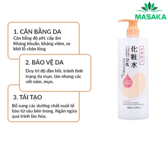 NƯỚC DƯỠNG DA TINH CHẤT SỮA ĐẬU NÀNH SHIKIORIORI