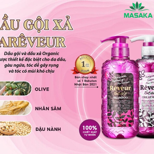 DẦU XẢ CHĂM SÓC DA ĐẦU VÀ NGĂN NGỪA GÀU NGỨA RÊVEUR