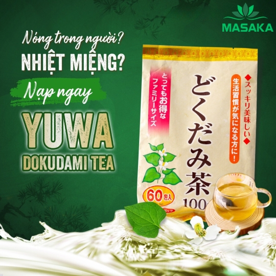 TRÀ DIẾP CÁ YUWA (YUWA DOKUDAMI TEA 100%)