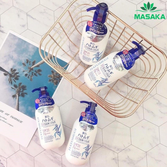 SỮA DƯỠNG THỂ CHỐNG NẮNG, DƯỠNG ẨM VÀ LÀM SÁNG DA HATOMUGI SPF50+ PA++++ (250ML)