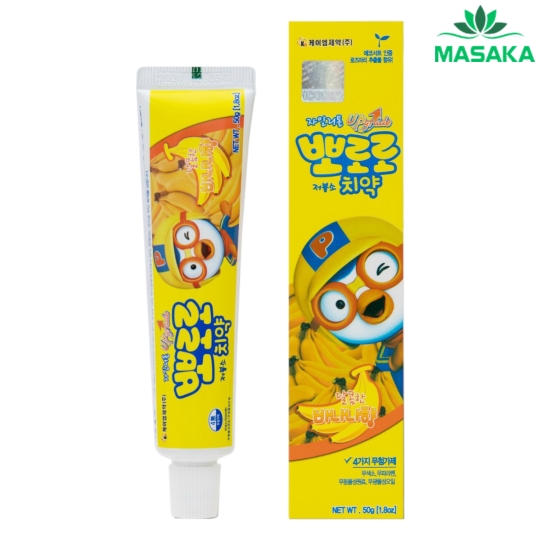 KEM ĐÁNH RĂNG CHO BÉ PORORO TOOTHPASTE VỊ CHUỐI 50G