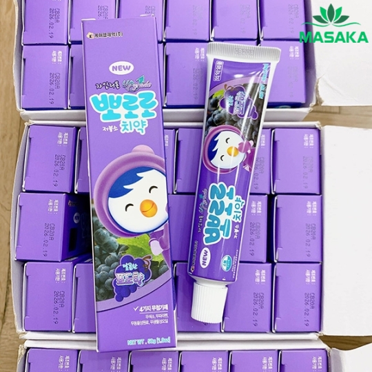 KEM ĐÁNH RĂNG CHO BÉ PORORO TOOTHPASTE VỊ NHO 50G