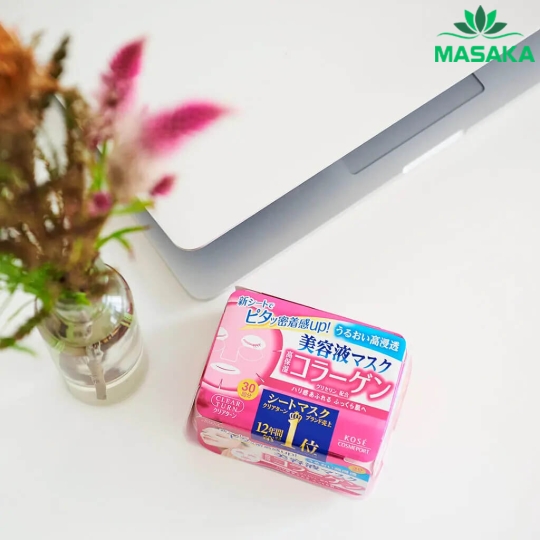 MẶT NẠ DƯỠNG ẨM DA TINH CHẤT COLLAGEN CLEAR TURN KOSÉ