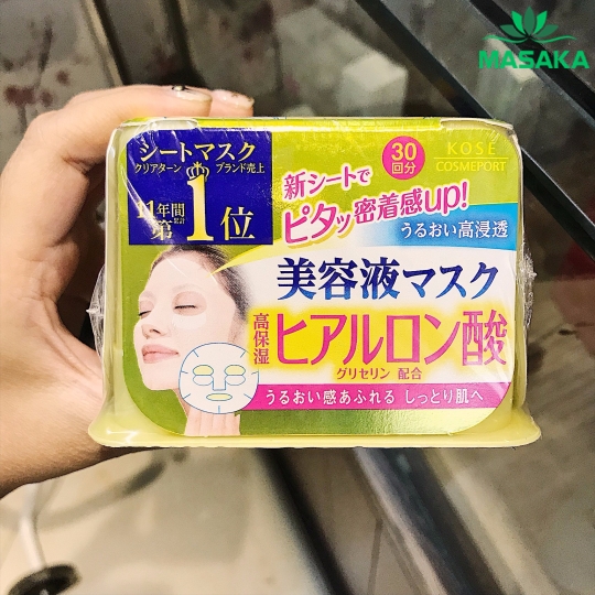 MẶT NẠ DƯỠNG DA TINH CHẤT ACID HYALURONIC CLEAR TURN KOSÉ