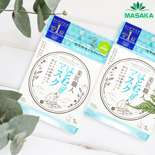 MẶT NẠ DƯỠNG SÁNG DA CHỨA CHIẾT XUẤT Ý DĨ BIHADA-SYOKUNIN CLEAR TURN