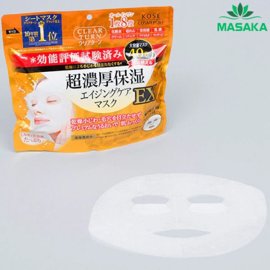 MẶT NẠ SIÊU DƯỠNG ẨM VÀ CHỐNG LÃO HÓA DA EX CLEAR TURN KOSÉ