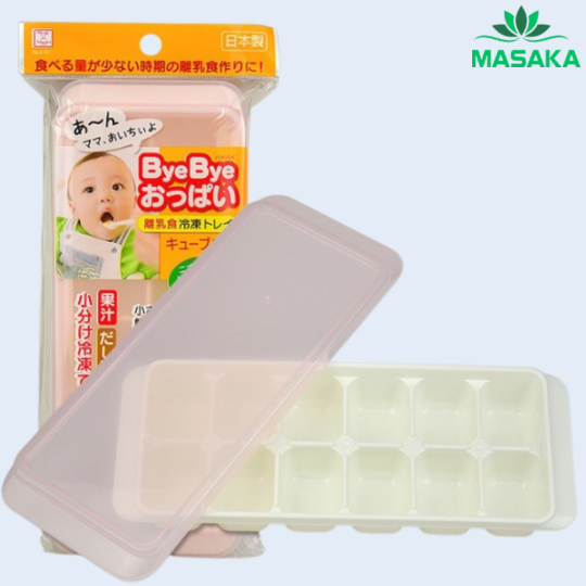 KHAY TRỮ ĐÔNG ĐỒ ĂN DẶM CÓ NẮP KOKUBO BYEBYE BABY FOOD FREEZER TRAY (12 Ô X 25 ML)