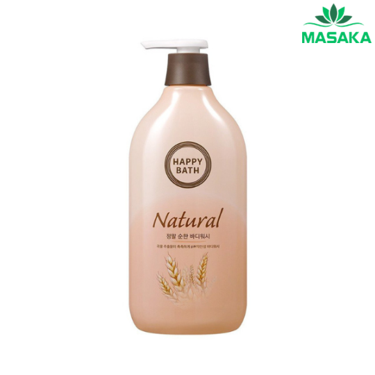SỮA TẮM CHIẾT XUẤT HƯƠNG GẠO HAPPY BATH NATURAL MOISTURE BODY WASH 900G