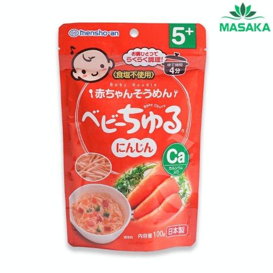 TPBS MÌ SOUMEN TÁCH MUỐI BỔ SUNG CANXI BABY CHURU MEIWA VỊ CÀ RỐT