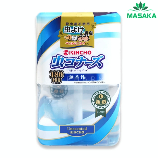 DUNG DỊCH LÀM THƠM PHÒNG VÀ ĐUỔI MUỖI KINCHO 180 NGÀY (HƯƠNG TỰ NHIÊN)