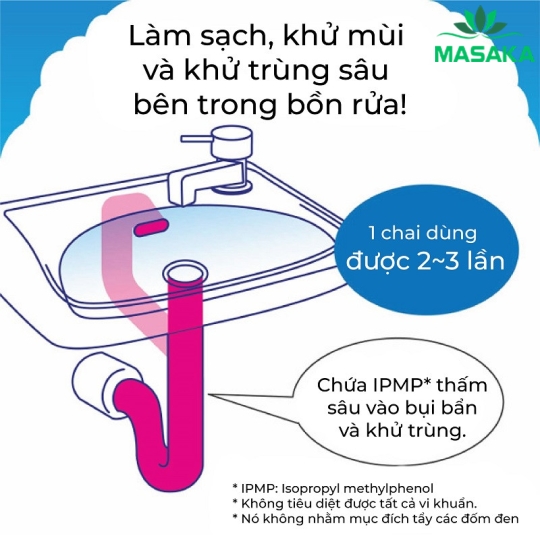 CHAI XỊT TẠO BỌT VỆ SINH ĐƯỜNG ỐNG NƯỚC SINH HOẠT EARTH RAKU HAPI