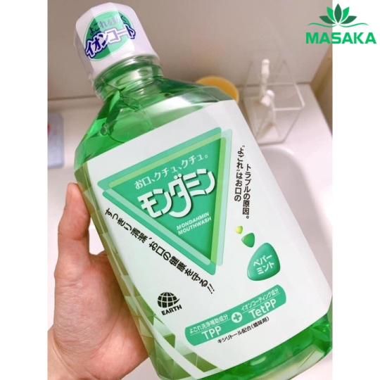 NƯỚC SÚC MIỆNG BẠC HÀ CHO HƠI THỞ THƠM MÁT MONDAHMIN