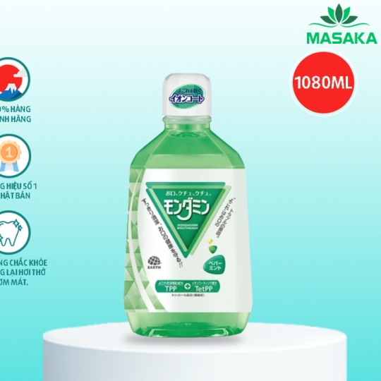 NƯỚC SÚC MIỆNG BẠC HÀ CHO HƠI THỞ THƠM MÁT MONDAHMIN