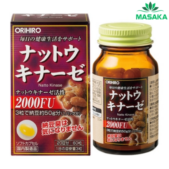 THỰC PHẨM BẢO VỆ SỨC KHỎE VIÊN UỐNG HỖ TRỢ PHÒNG NGỪA ĐỘT QUỴ ORIHIRO NATTOKINASE