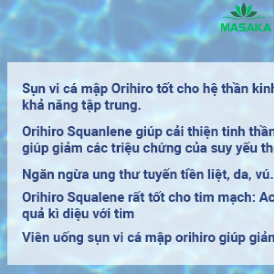 THỰC PHẨM BẢO VỆ SỨC KHỎE VIÊN UỐNG DẦU GAN CÁ MẬP BIỂN SÂU ORIHIRO