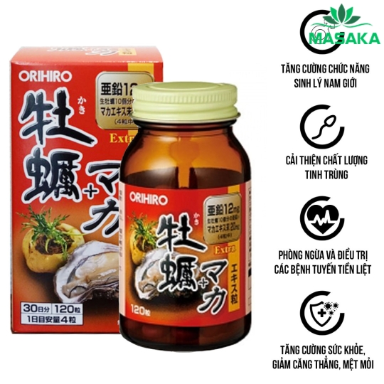 THỰC PHẨM BẢO VỆ SỨC KHỎE VIÊN UỐNG TINH CHẤT HÀU TƯƠI TĂNG CƯỜNG SINH LÝ NAM ORIHIRO