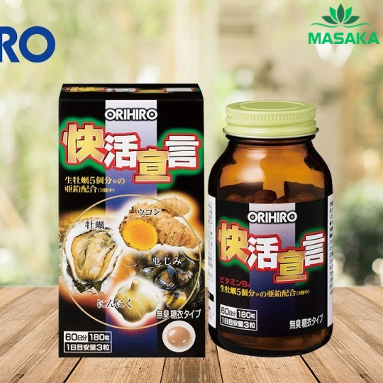 THỰC PHẨM BẢO VỆ SỨC KHỎE VIÊN UỐNG TINH CHẤT HÀU TỎI NGHỆ TĂNG CƯỜNG SINH LỰC TOÀN DIỆN CHO NAM GIỚI ORIHIRO