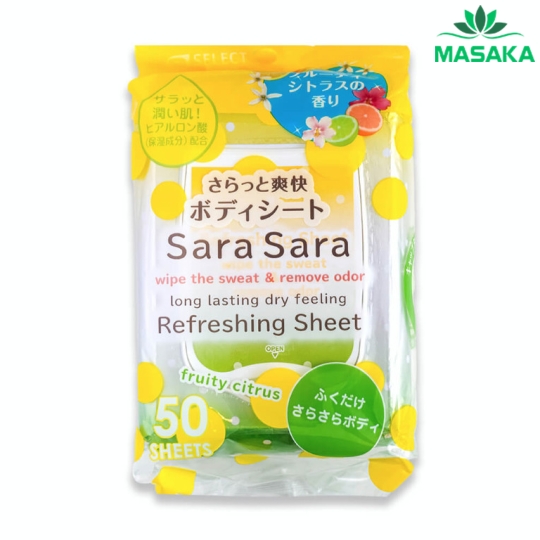 KHĂN ƯỚT DƯỠNG ẨM SARA SARA S SELECT (HƯƠNG TRÁI CÂY)