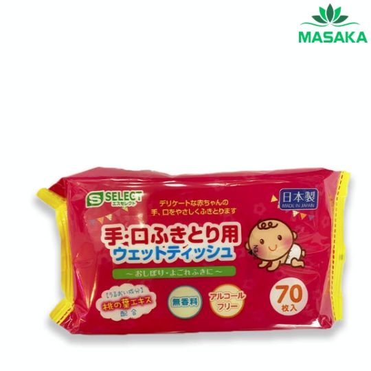 KHĂN ƯỚT LAU TAY VÀ MIỆNG CHO BÉ S SELECT