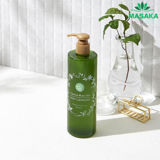 GEL TẨY TRANG TRÀ XANH SANTA MARCHÉ CHAI 400G