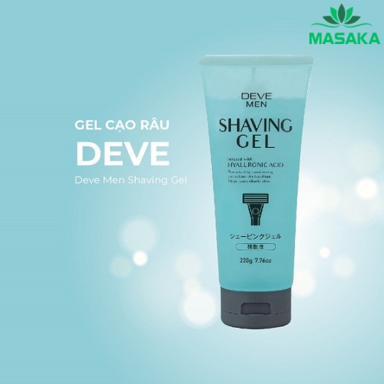 GEL CẠO RÂU DEVE (DEVE MEN SHAVING GEL)