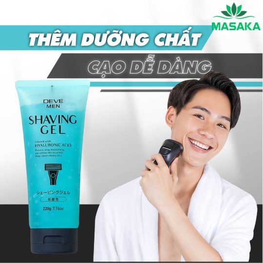 GEL CẠO RÂU DEVE (DEVE MEN SHAVING GEL)