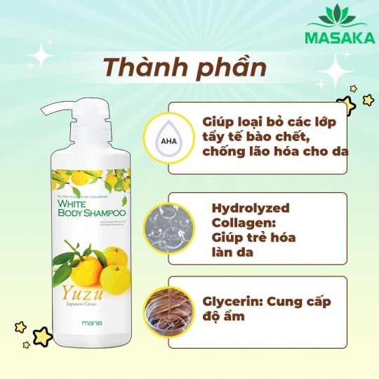 SỮA TẮM TRẮNG DA MANIS (HƯƠNG CHANH YUZU)