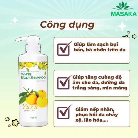 SỮA TẮM TRẮNG DA MANIS (HƯƠNG CHANH YUZU)