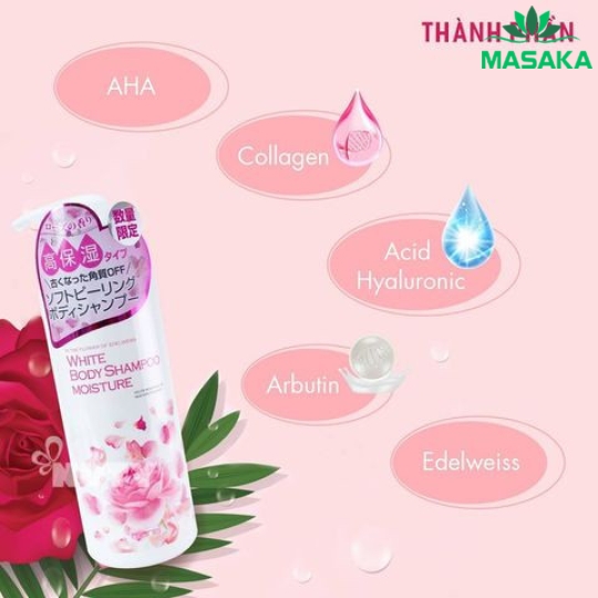 SỮA TẮM TRẮNG DA, DƯỠNG ẨM MANIS (HƯƠNG HOA HỒNG)