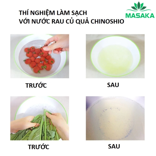 NƯỚC RỬA RAU QUẢ CHINOSHIO CHAI 290 ML