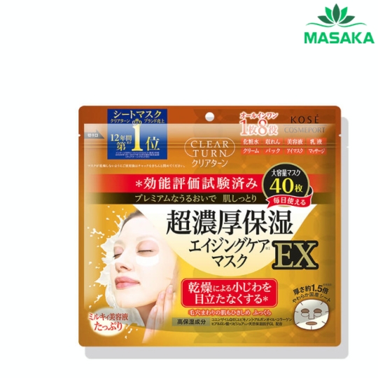 MẶT NẠ SIÊU DƯỠNG ẨM VÀ CHỐNG LÃO HÓA DA EX CLEAR TURN KOSÉ