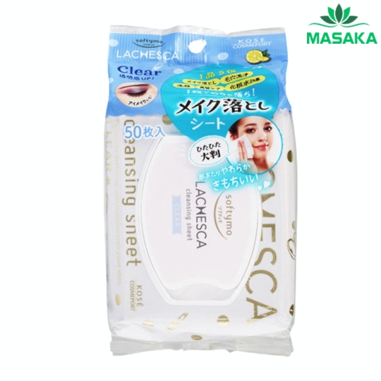KHĂN ƯỚT TẨY TRANG SOFTYMO LACHESCA
