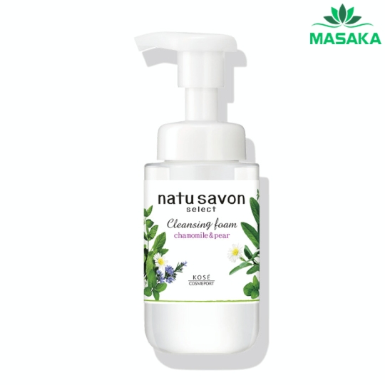 SỮA RỬA MẶT & TẨY TRANG TẠO BỌT SOFTYMO NATU SAVON HƯƠNG HOA CÚC VÀ LÊ CHAI 200 ML