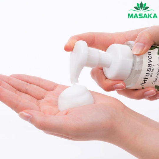 SỮA RỬA MẶT & TẨY TRANG TẠO BỌT SOFTYMO NATU SAVON HƯƠNG HOA CÚC VÀ LÊ CHAI 200 ML